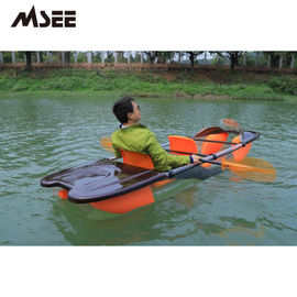 Kayak Polycarbonate Glass Cruising Kayak Transparan Dengan Dua Kursi Gratis pemasok
