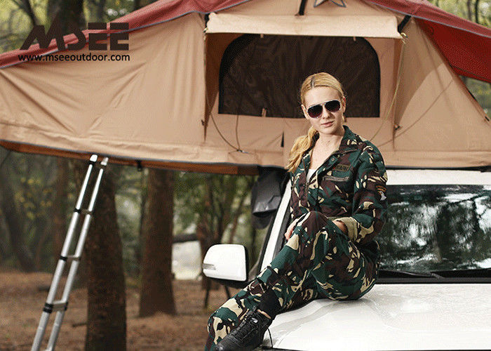 Tenda ABS Bahan Outdoor Berkemah Di Atas Mobil, Rak Atap Mobil Tenda Ramah Lingkungan pemasok