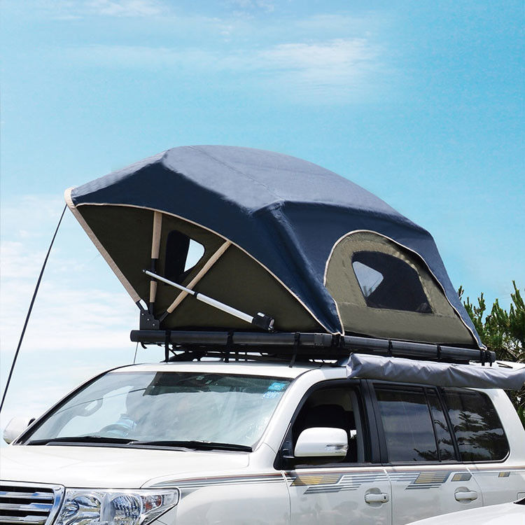 Secara otomatis Membuka Soft Shell Auto Roof Top Tent, Car Top Tent Splashing Proof pemasok