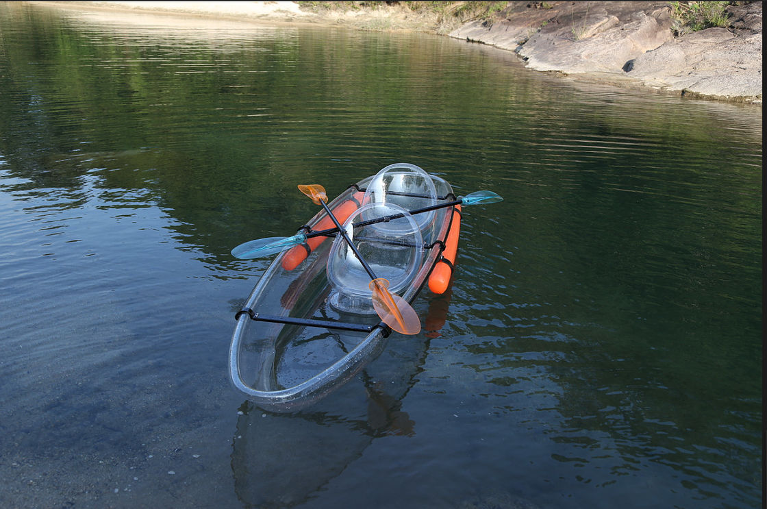 Berselancar Berselubung Bawah Jelas Ski Canoe Kayak 3392 * 942 * 369 Polyethylene Hull pemasok