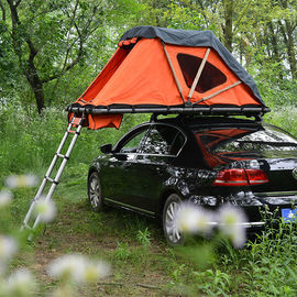 4 Orang Dengan 2 Tangga Tenda Atap Mobil Soft Shell Kain Tahan Air Tinggi pemasok