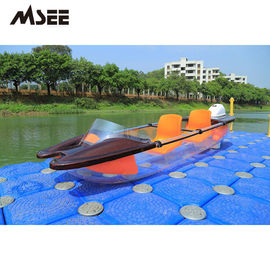 Aksesoris Bebas Transparan Canoe Kayak Paddle Glass Boat Polycarbonate pemasok